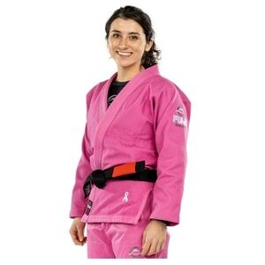 Juji Women's All Around Brazilian Jiu Jitsu BJJ Pink Jacket W2 NO BELT